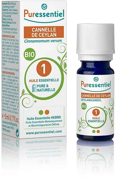 Puressentiel Organic Essential Oil - Cinnamon Ceylan By  For Unisex - 0.17 oz Oil In White