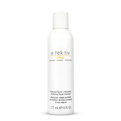 E.fek.tiv Charcoal Burst Plus Seaweed Purifying Facial Cleanser By E. Fek. Tiv For Unisex - 6 oz Cleanser In White