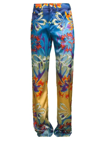 Bluemarble Hibiscus Pants In Multicolor