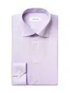 Eton Men's Slim-fit Twill Dress Shirt In Lavendar