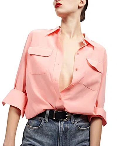 Equipment Women's Signature Slim Silk Shirt In Pink