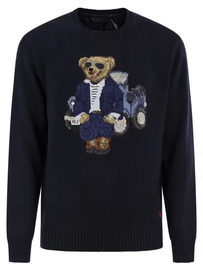 Polo Ralph Lauren Polo Bear Sweater In Navy Blue