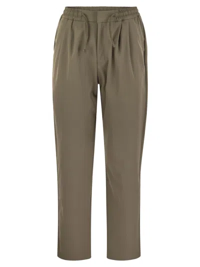 Colmar Classy Trousers With Darts In Military Green