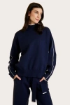 Alala Women's Framed Knit Mock Neck Sweater In Navy