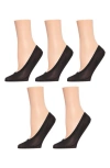 Memoi Fine Edge Sock Liners In Black