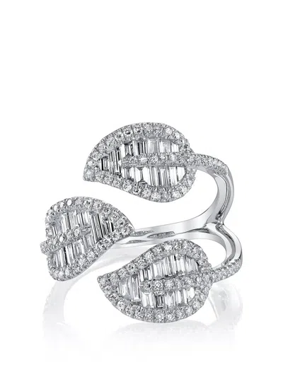 Anita Ko 18k White Gold Diamond 3-leaf Ring