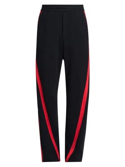 Alexander Mcqueen Twisted Joggers In Black