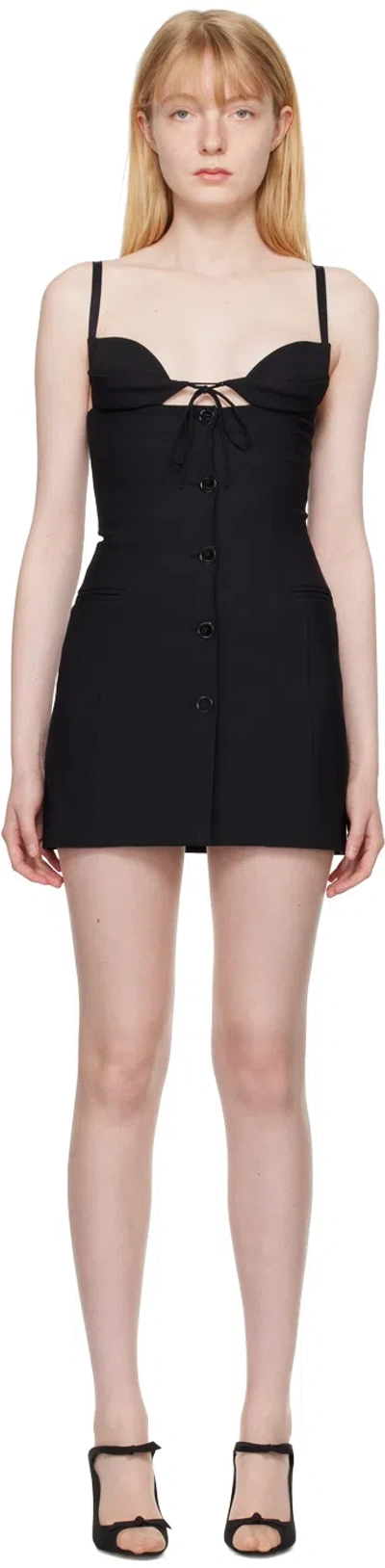 Nensi Dojaka Tailored Mini Dress In Black Black