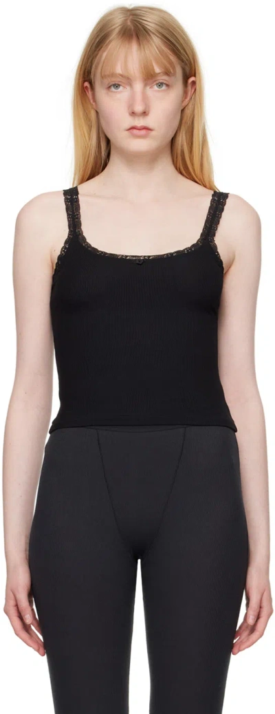 Skims Soft Lounge Tank Top In Onyx