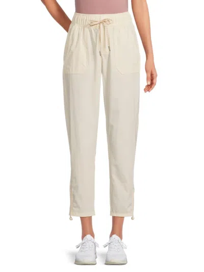Avalanche Women's Reina Flat Front Drawstring Pants In Sandstone
