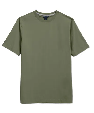 Scott Barber Pima Cotton Short Sleeve Crew Tee, Sage In Multi