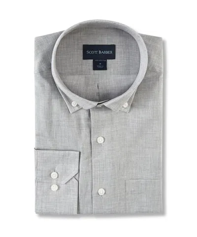 Scott Barber Heathered Chambray Solid, Mist In Grey