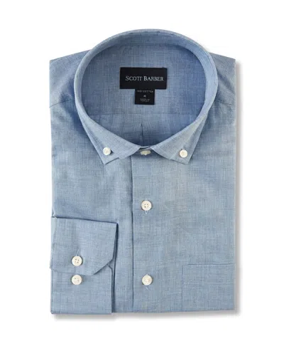 Scott Barber Heathered Chambray Solid, Dusk In Blue