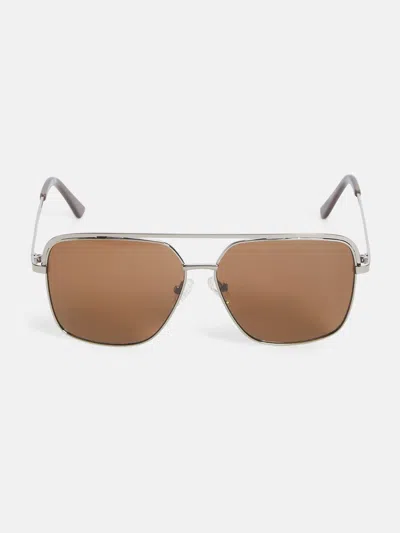 Guess Factory Oversize Navigator Sunglasses In Multi