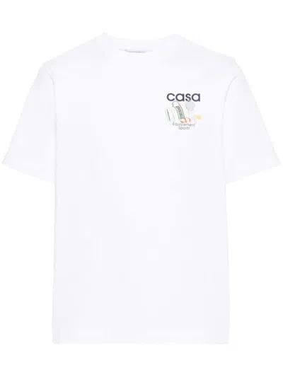 Casablanca Equipement Sportif T-shirt In White