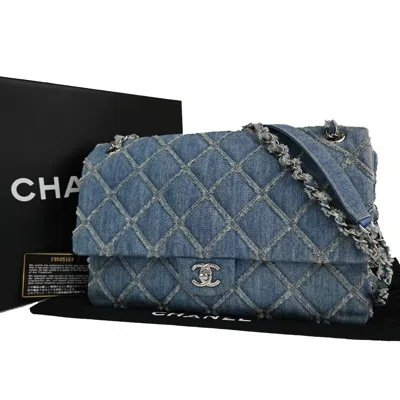 Pre-owned Chanel Timeless Blue Denim - Jeans Shoulder Bag ()