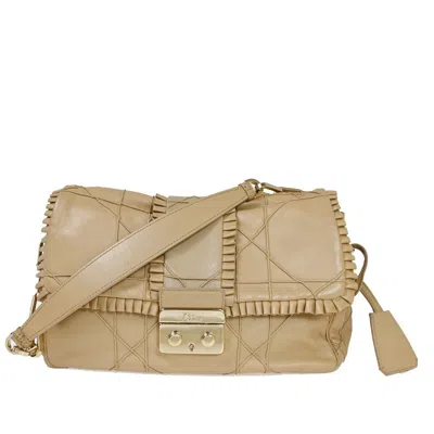 Dior New Lock Beige Leather Shoulder Bag () In Neutral