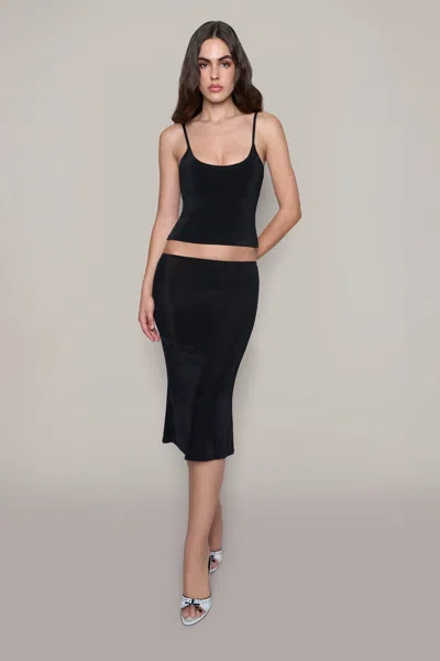 Danielle Guizio Ny Selene Midi Skirt In Black