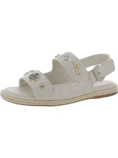 Karl Lagerfeld Charlay Flat Sandals In White