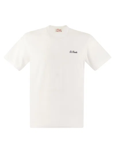 Mc2 Saint Barth Gary - T-shirt In Terry Fabric In White