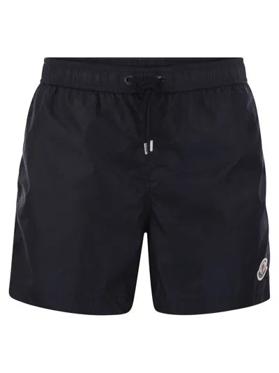 Moncler Beach Boxers In Black