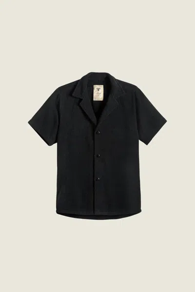 Oas Solid Cuba Terry Shirt In Black