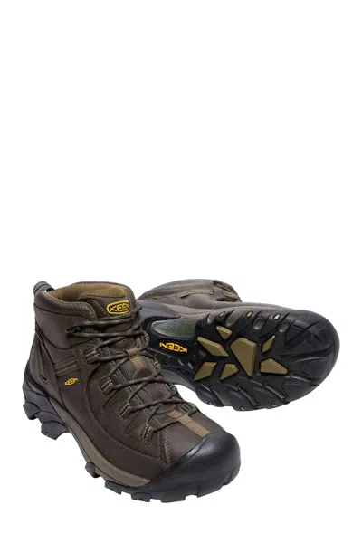 Keen Men's Targhee Ii Mid Hiker Shoes In Slate Black/flint Stone In Multi