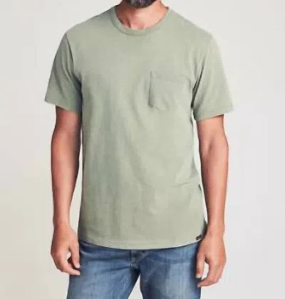 Faherty Sunwashed Pocket Tee In Vail Green In Multi