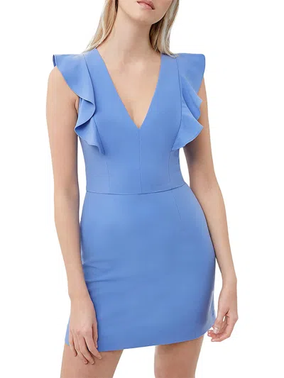French Connection Womens A Line Mini Cocktail And Party Dress In Blue