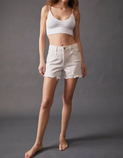 Free People Makai Cut Off Shorts In Bright White