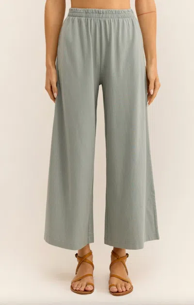 Z Supply Scout Jersey Flare Pant In Green