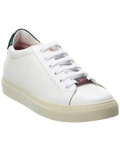Isaia Leather Sneaker In Multi