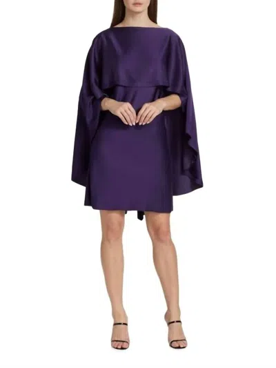 Jason Wu Textured Crepe Day Dress In Plum In Pink