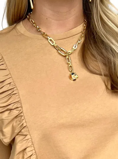 Bracha Tennesse Lariat Necklace In Gold