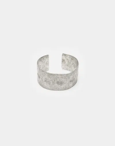 Marketplace 40s Aluminum Engraved Bracelet In Silver