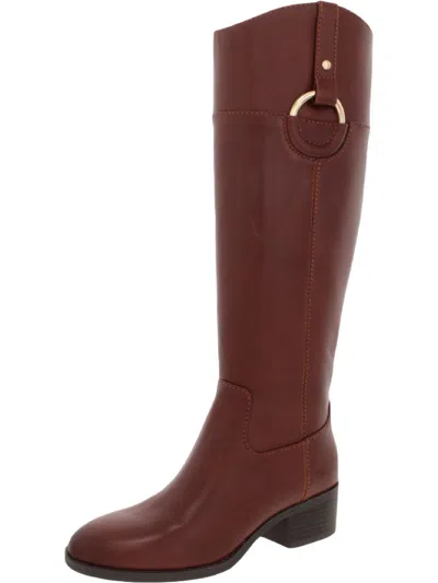 Alfani Bexleyy Womens Leather Tall Riding Boots In Multi