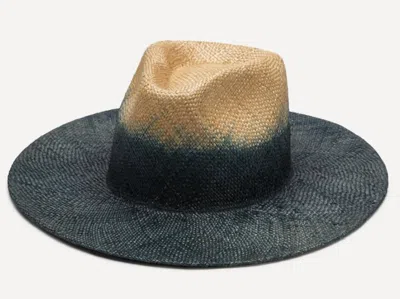 Wyeth Hayley Straw Hat In Indigo Natural In Multi