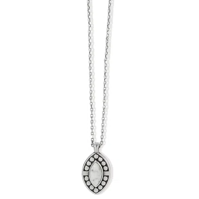 Brighton Women's Pebble Dot Dream Howlite Short Necklace In Silver-white In Multi