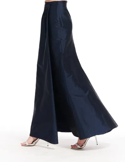Emily Shalant Taffeta Slim Wrap Skirt In Black