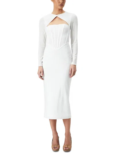 Bardot Womens Cut-out Sheer Cocktail And Party Dress In White