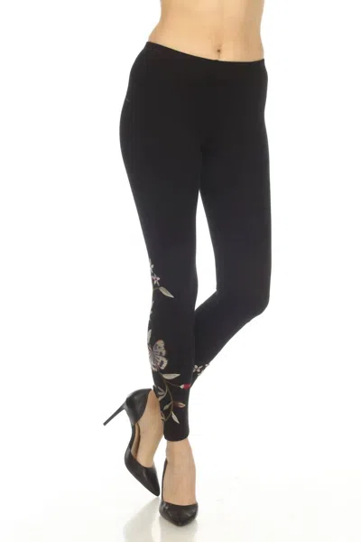 Johnny Was Penelope Embroidered Legging In Black