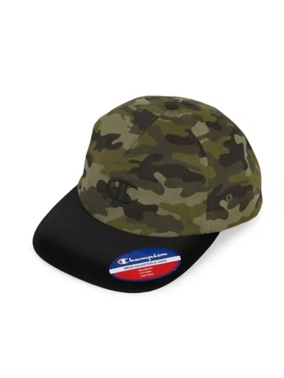 Champion Camo Snapback Baseball Cap In Green