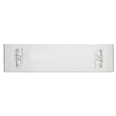 Demdaco Celebrate Table Runner Dining Room Décor In White