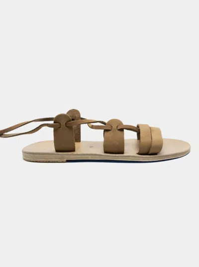 Kyma Dokos Suede Sandals In Green