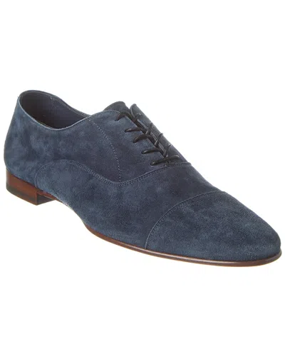 Isaia Suede Loafer In Blue