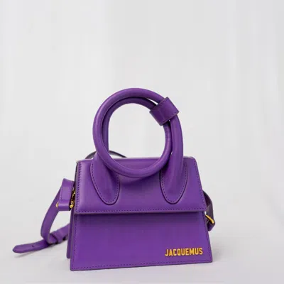 Pre-owned Jacquemus Le Chiquito Noeud Purple Bag