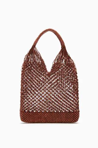 Ulla Johnson Tulia Large Knotted Hobo In Pecan Brown