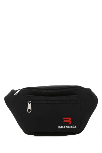 Balenciaga Man Black Nylon Medium Explorer Belt Bag