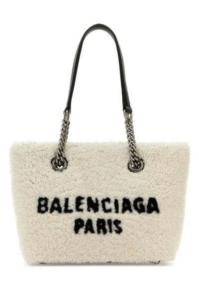 Balenciaga Handbags. In Beige