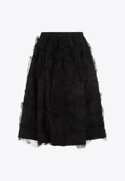 Comme Des Garçons Tulle Skirt In Black